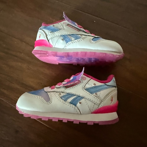 Reebok My Little Pony Zip Storm Light up/Flash Pink and Blue Sneakers-Size 7 - Picture 12 of 15